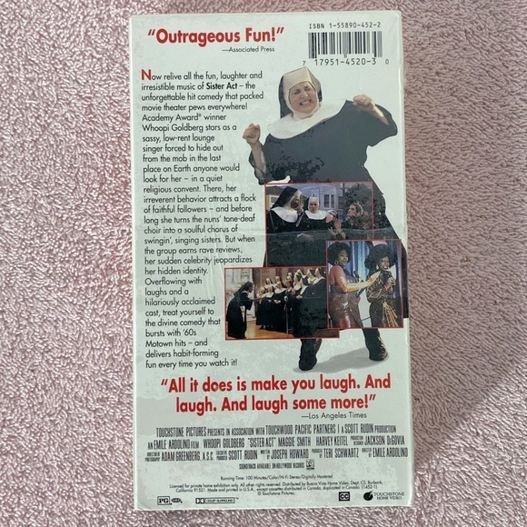 Vintage Touchstone Home Video VHS Sister Act - Picture 2 of 7